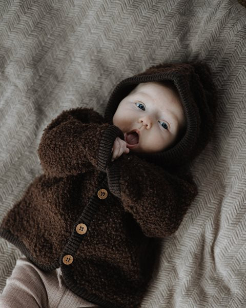 Smallstuff - Cardigan hoodie | woolen baby cardigan