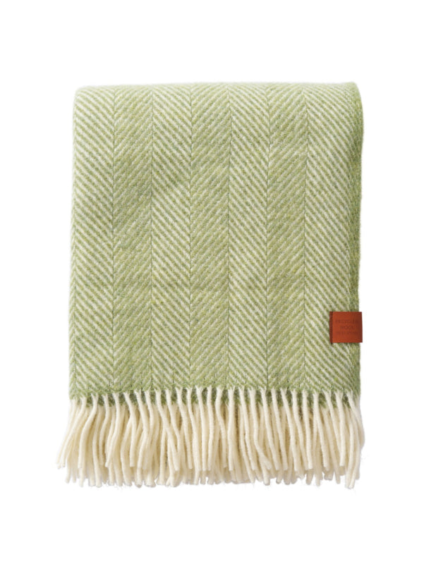 Klippan - Herringbone | Plaid mit recycelter Wolle