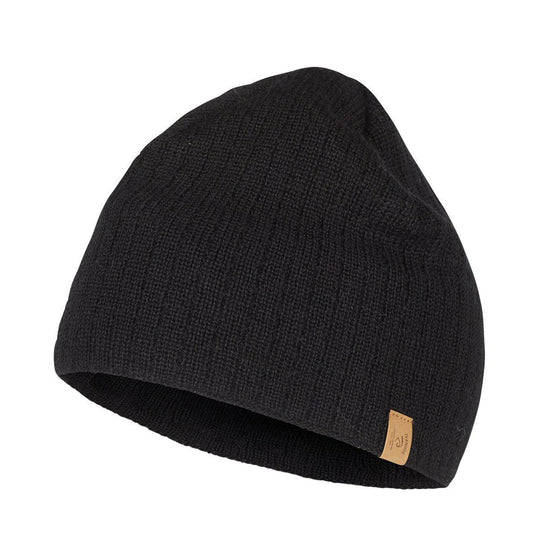 Ivanhoe Knitted in Sweden - Stormy hat WB light | wollen muts Black