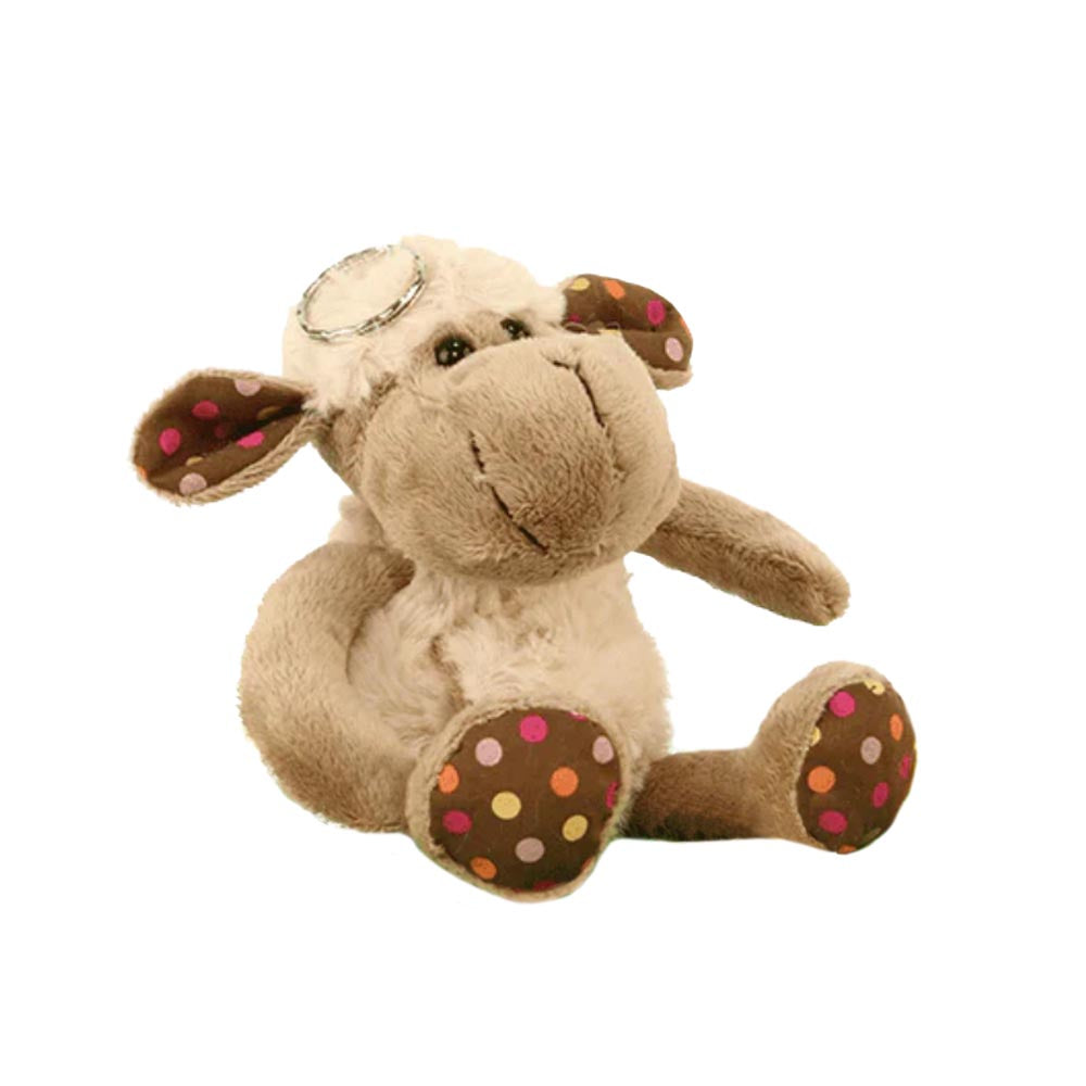 Gerkimex - Plüsch-Schaf-Taschenanhänger curly