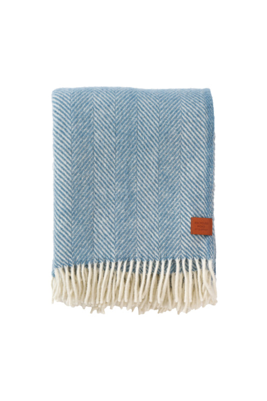 Klippan - Herringbone | Plaid mit recycelter Wolle