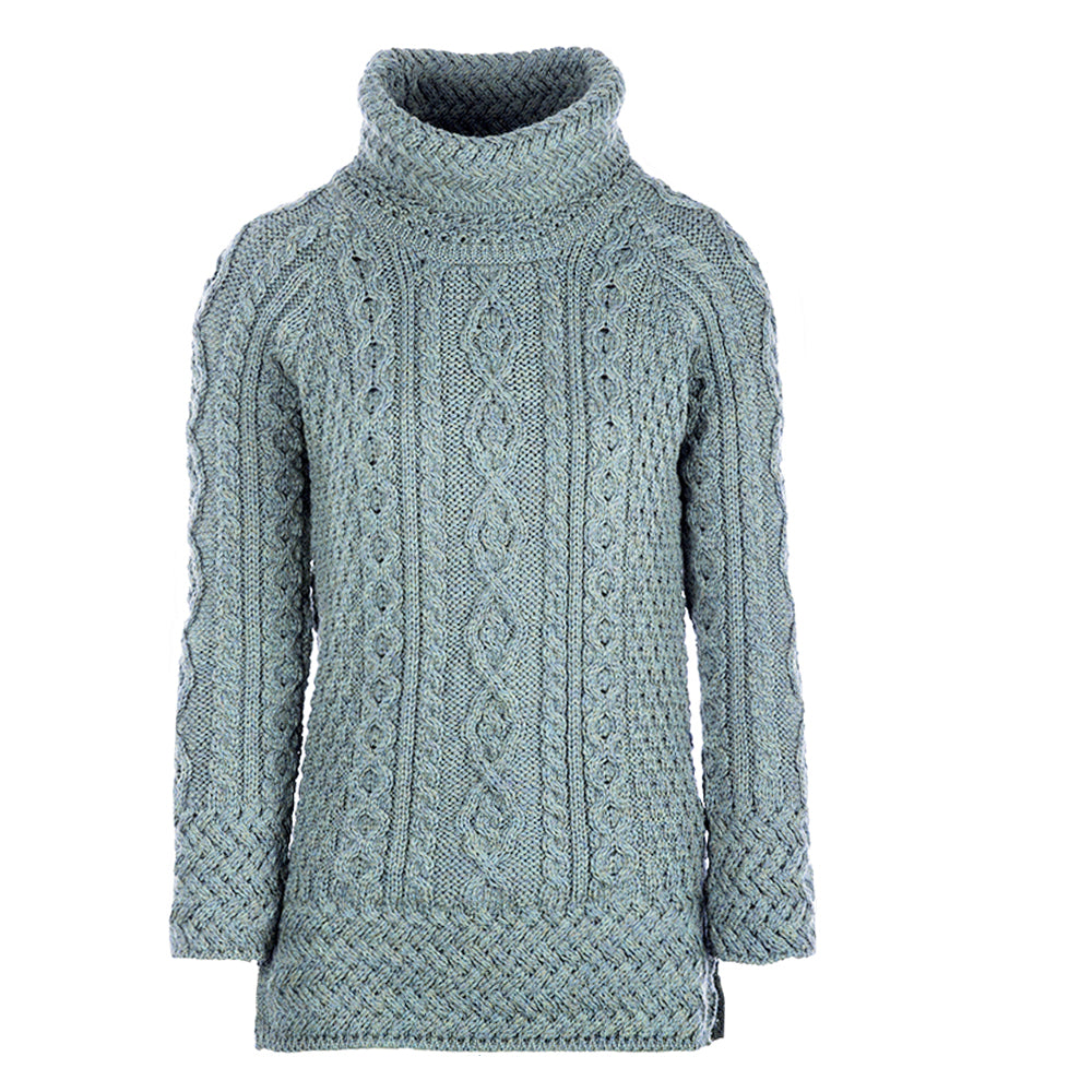Aran Woollen Mills - A191 | wool ladies sweater with turtleneck