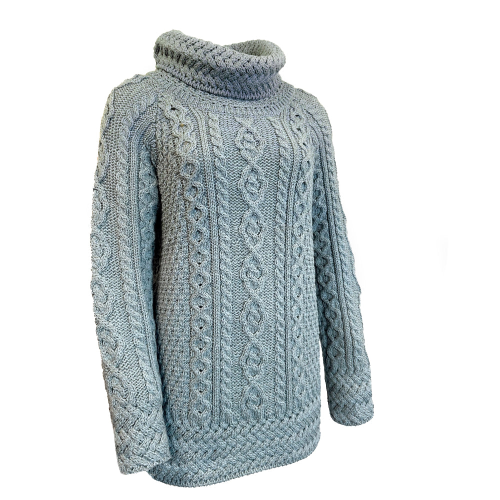 Aran Woollen Mills - A191 | wool ladies sweater with turtleneck