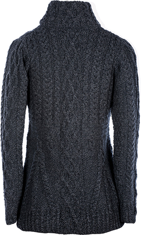 Aran Woolen Mills - B926 | fitted wool cardigan with zipper