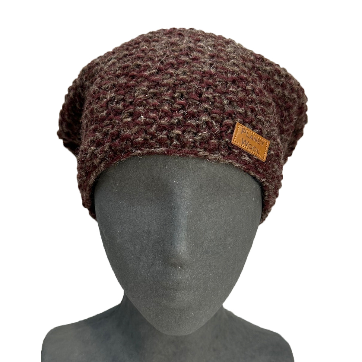 Planet Wool - Beanie long | wollen muts met fleecevoering