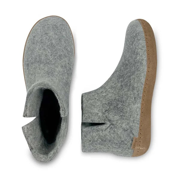 Glerups | Stiefeletten mit Ledersohle - grau