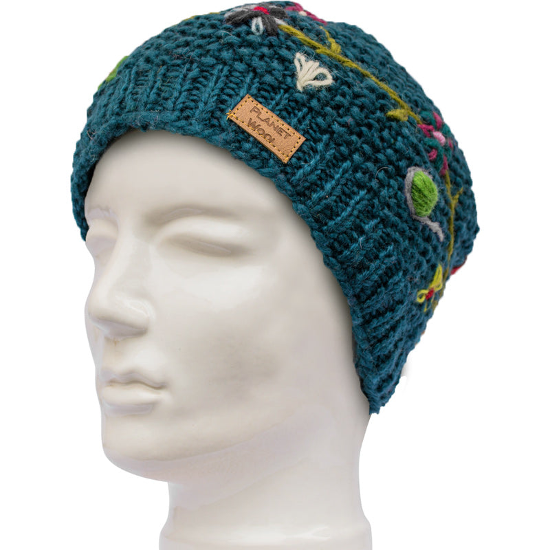 Planet Wool - Short flower hat | wool hat