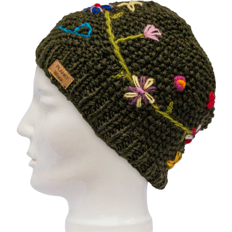 Planet Wool - Short flower hat | wool hat