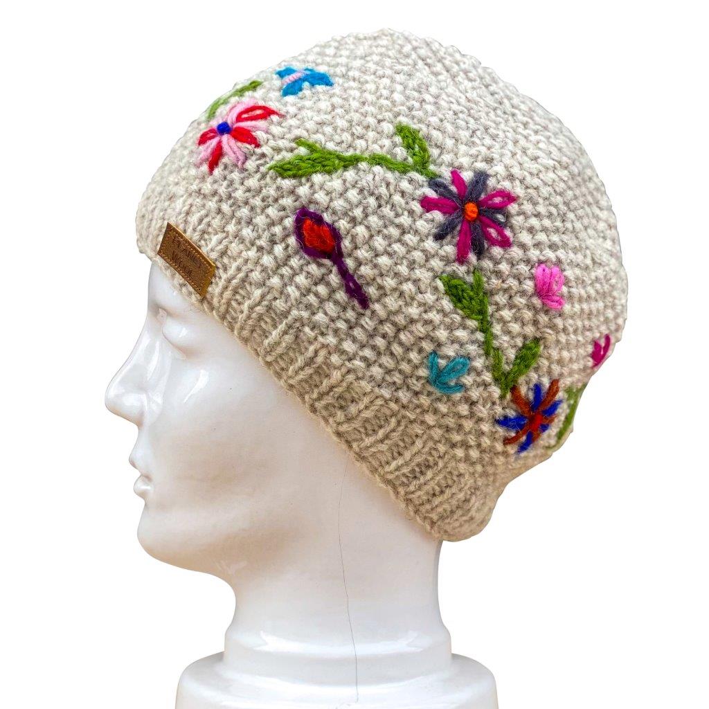 Planet Wool - Short flower hat | wool hat