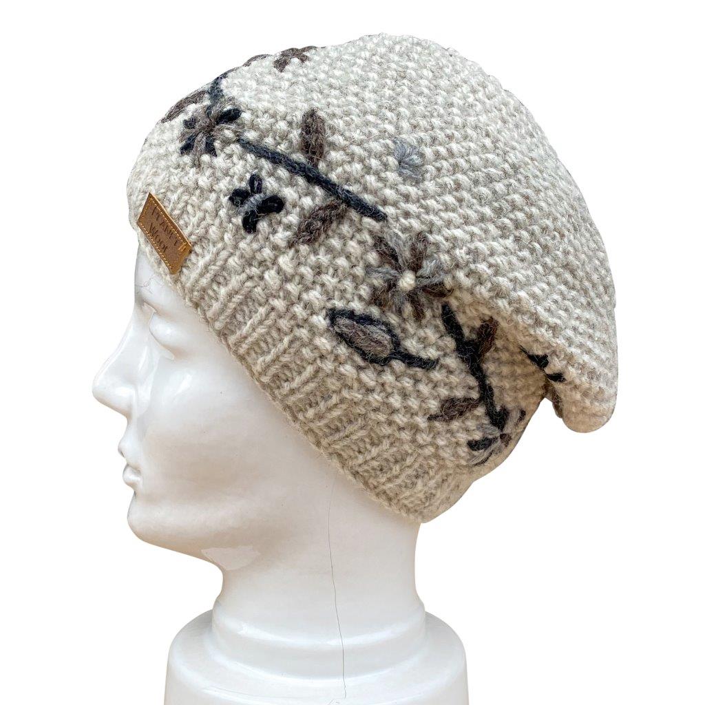 Planet Wool - Short flower hat | wool hat