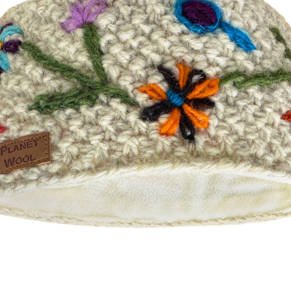 Planet wool - Flower headband | wollen hoofdband met bloemen
