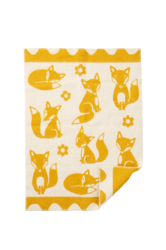 Klippan-Fox | crib blanket made of eco-wool