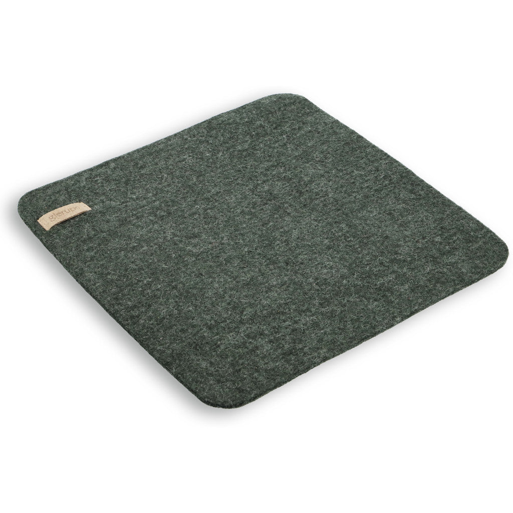 Glerups - seat cushion | wollen stoelkussen vierkant 32cm. Forest