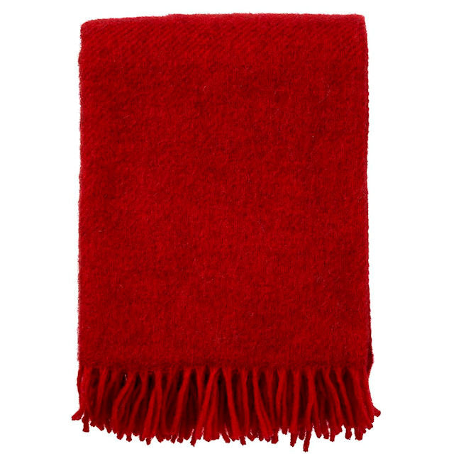 Klippan - Gotland | plaid van Gotland wol Red