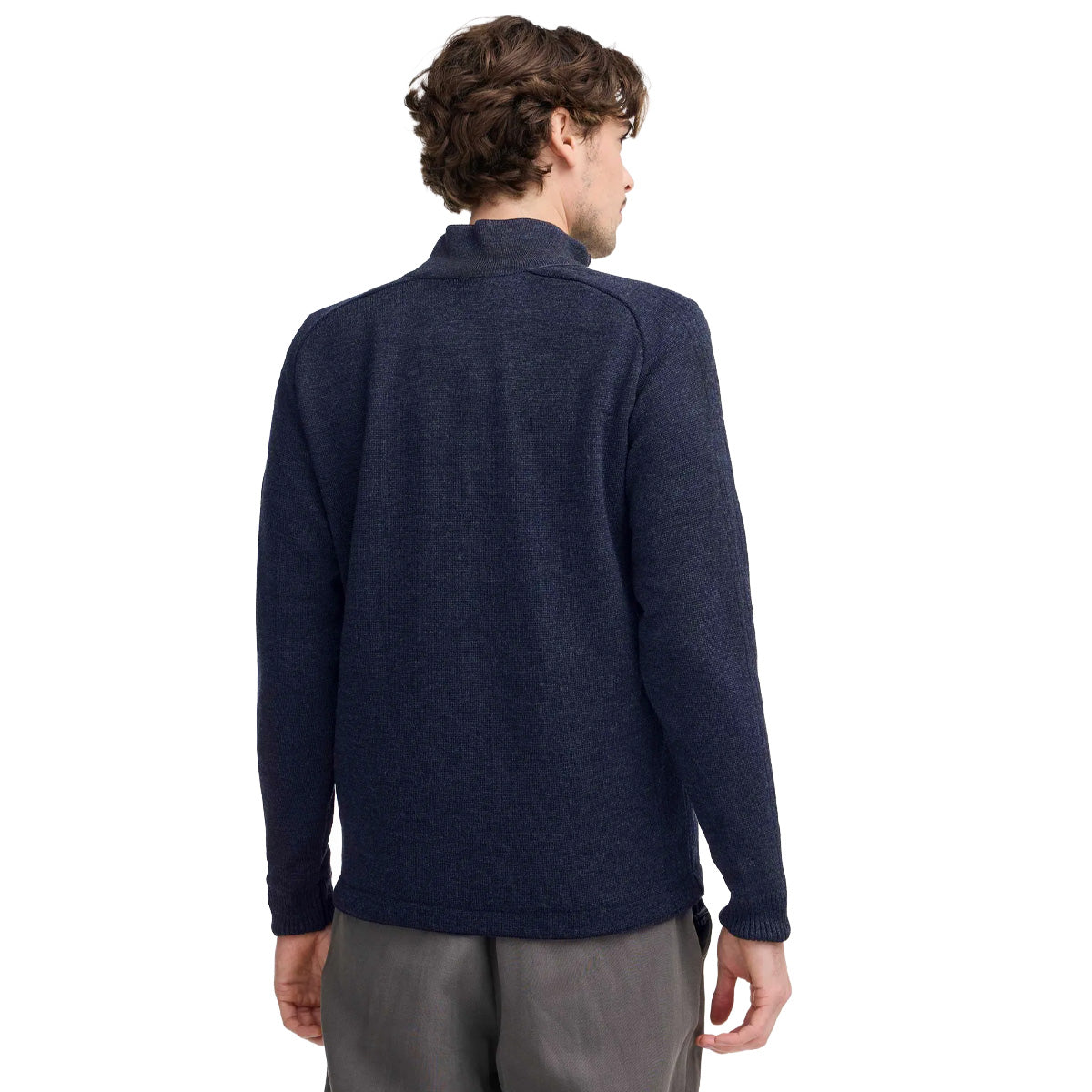 Ivanhoe Knitted in Sweden - Henry FZ WB | wool windbreaker