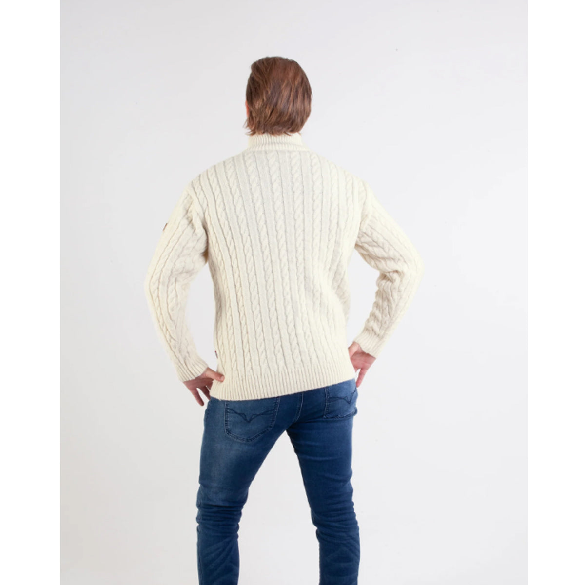 Bråtens - Holmsbu cable jacket | Noors wollen herenvest