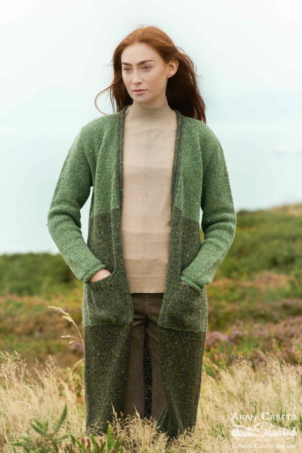 West End - K5563 | long women's wool cardigan