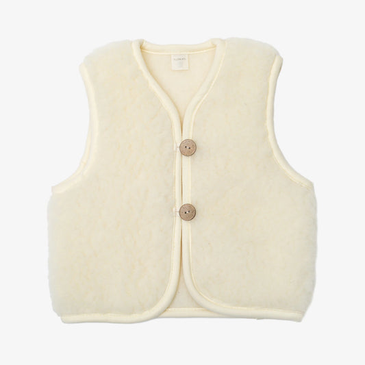 Flokati - Panda vest | children's bodywarmer made of merino wool