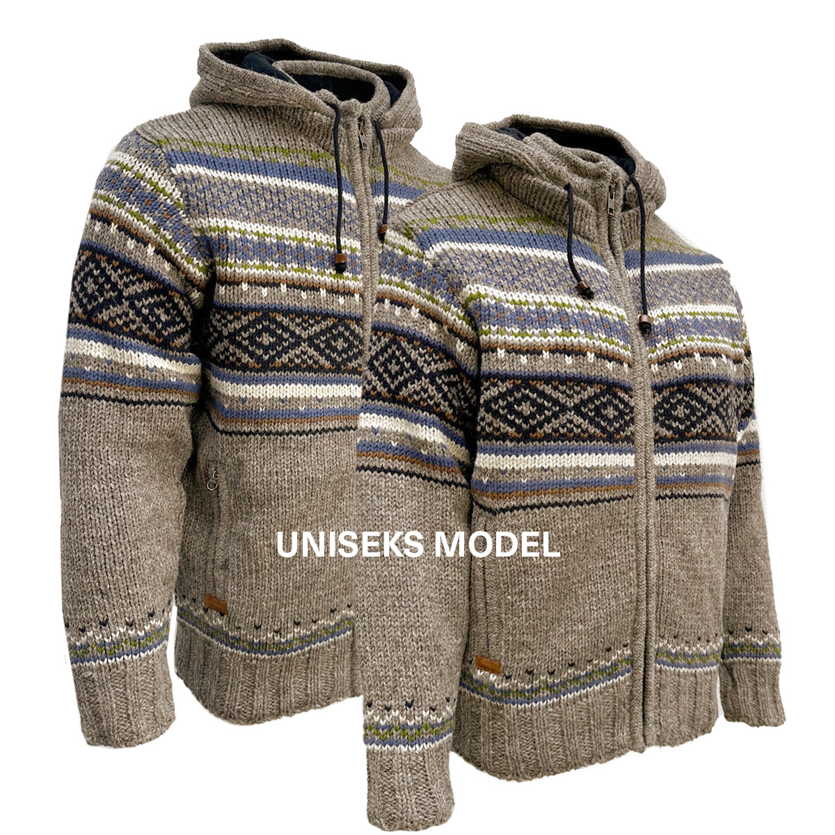 Planet Wool - Chest Pattern | wollen vest met fleecevoering