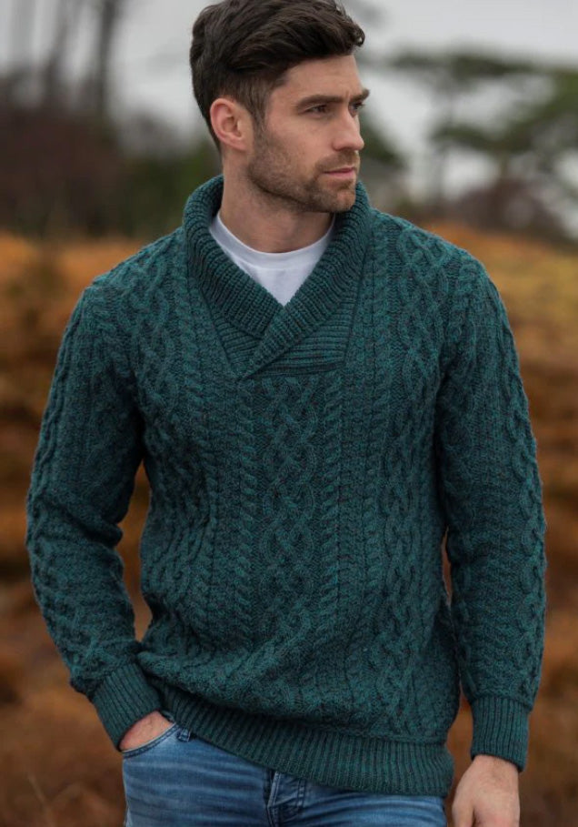 West End - SH5065 | woolen men's sweater with shawl collar