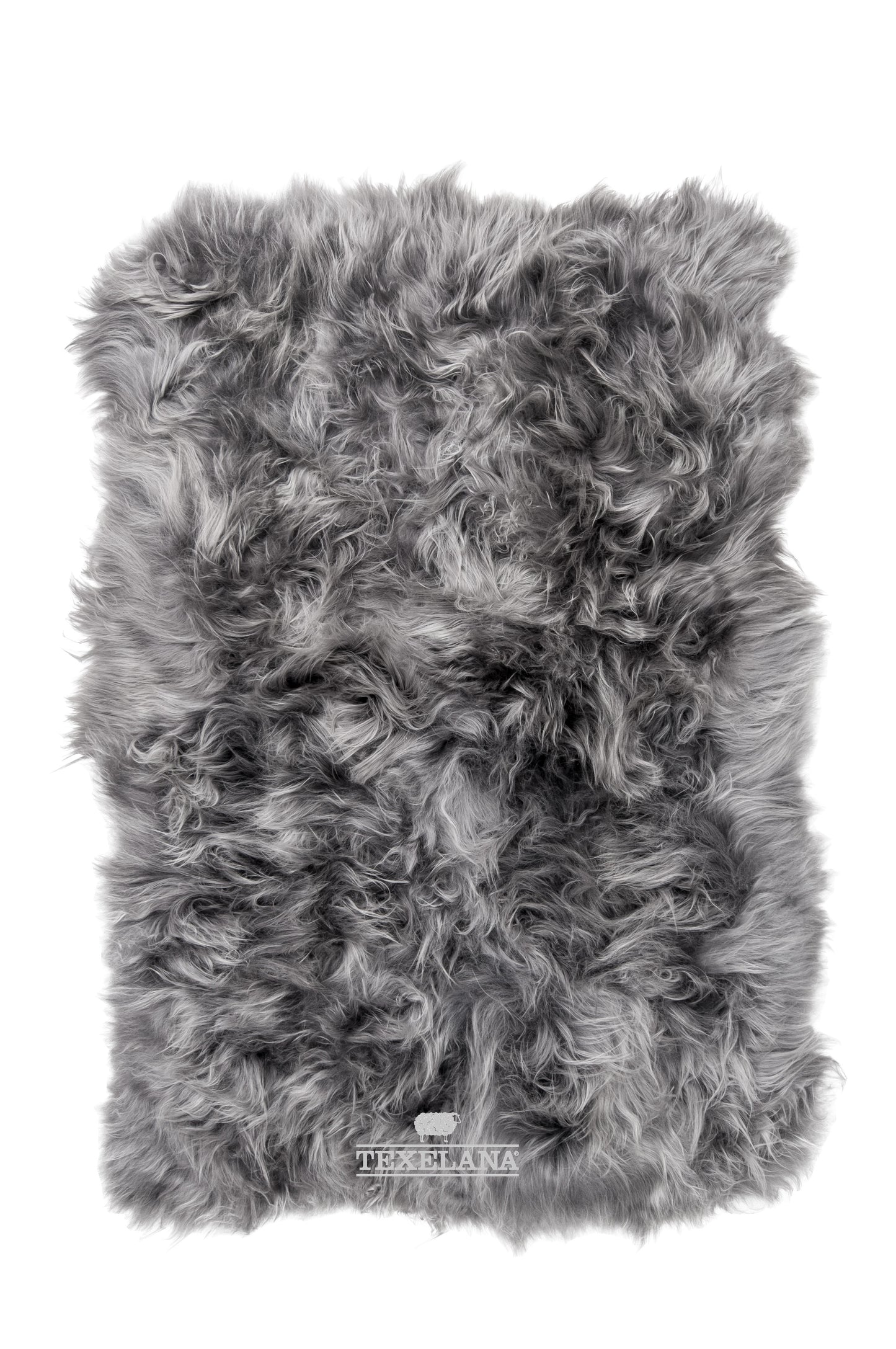 Texelana - vachtkleed van IJslandse schapenvacht | langharig grijs