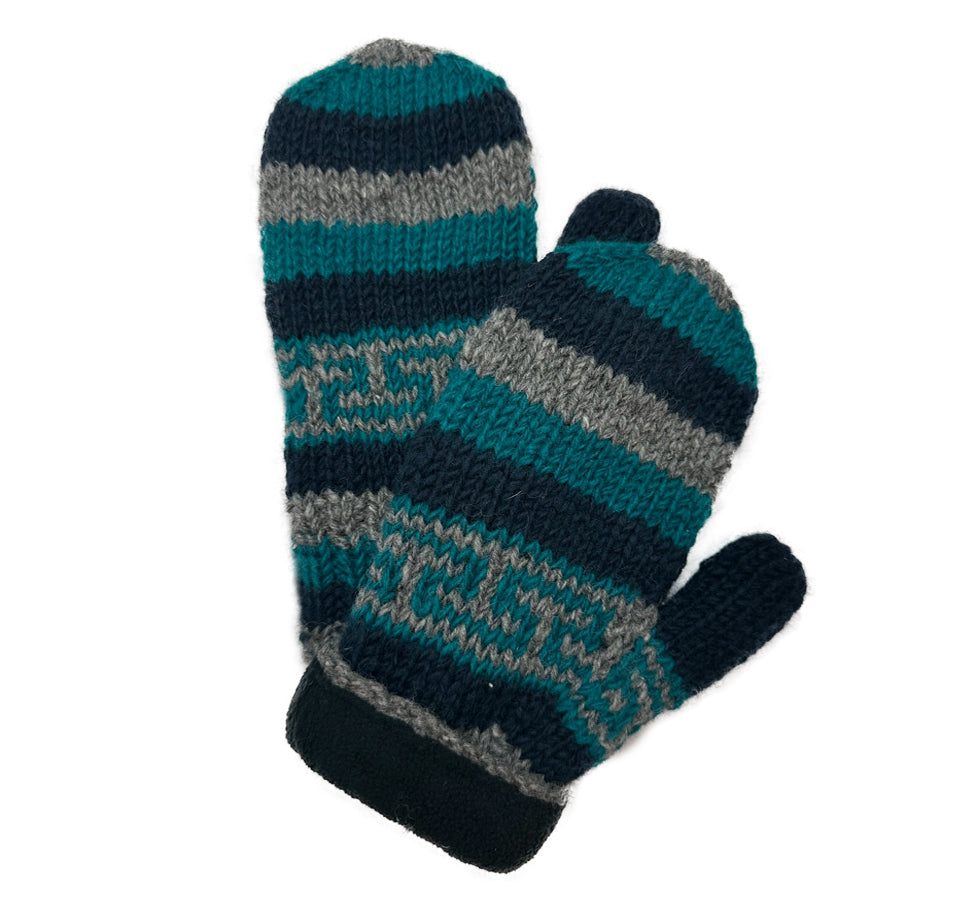Planet Wool - flower mittens | Wollhandschuhe