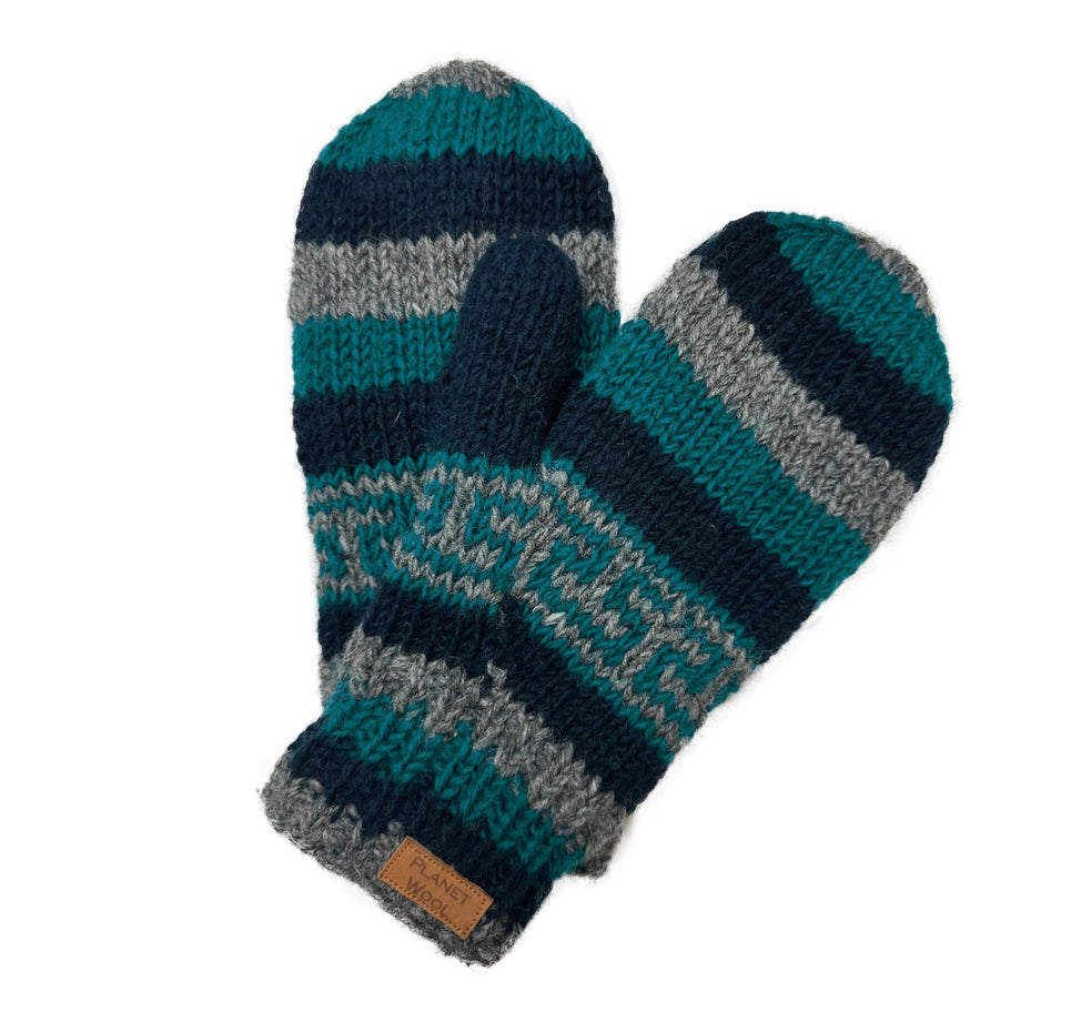 Planet Wool - flower mittens | Wollhandschuhe
