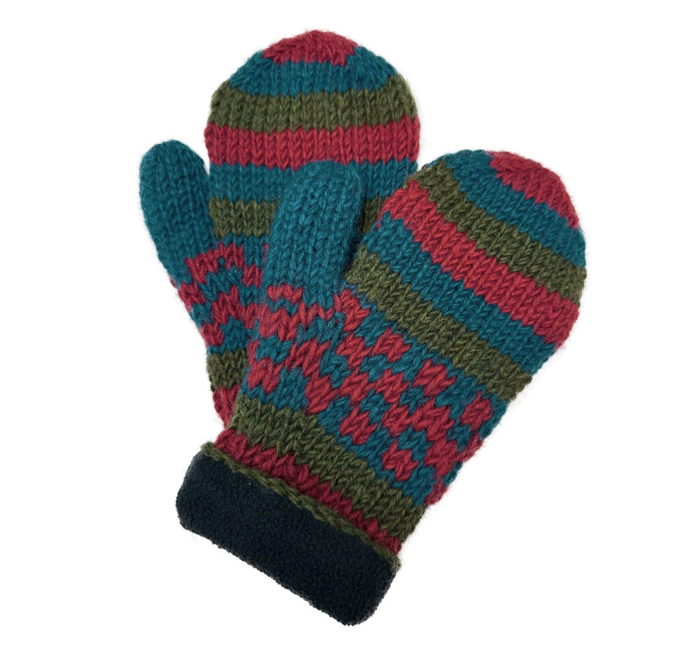 Planet Wool - flower mittens | Wollhandschuhe