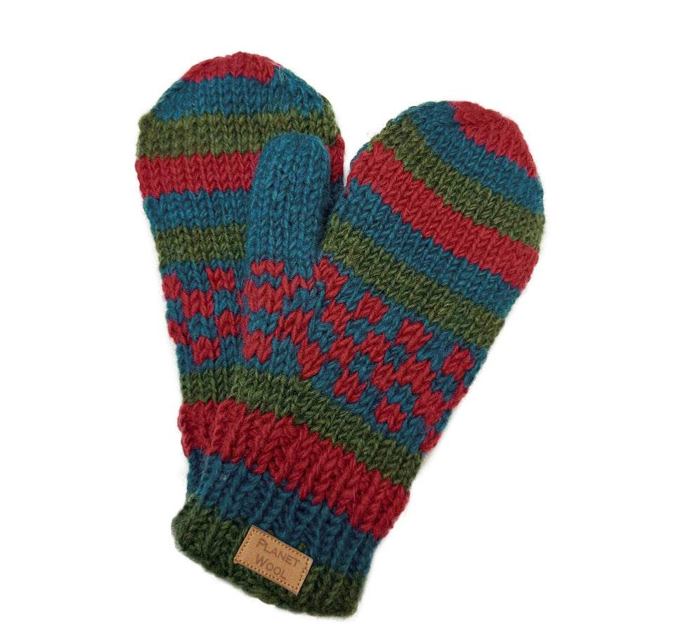 Planet Wool - flower mittens | Wollhandschuhe