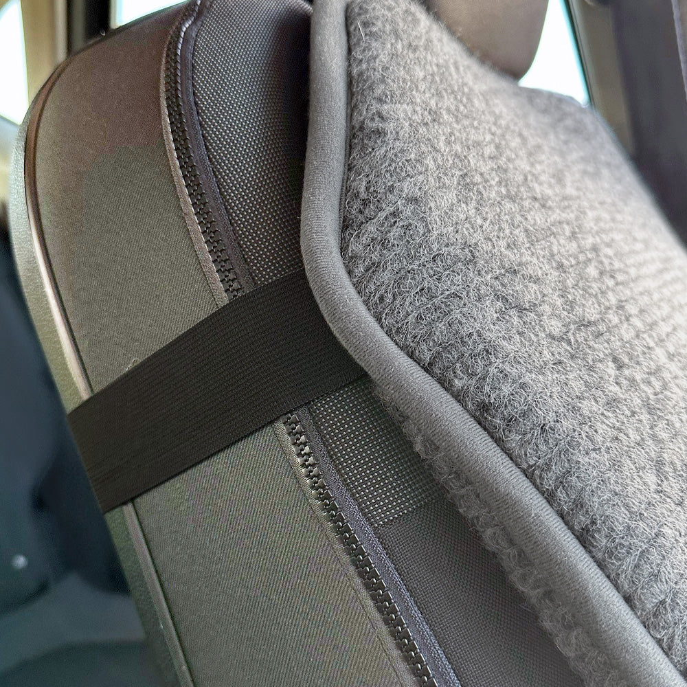 Flokati - Wave | merino wool car seat cushion