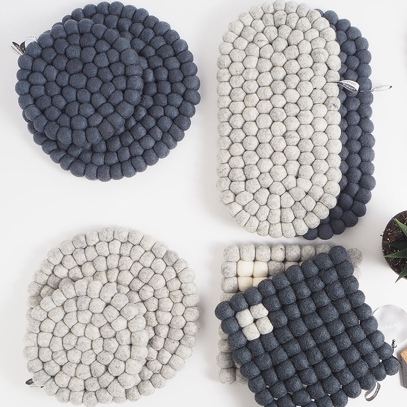 AVEVA - Trivet round Large | wool pan trivet