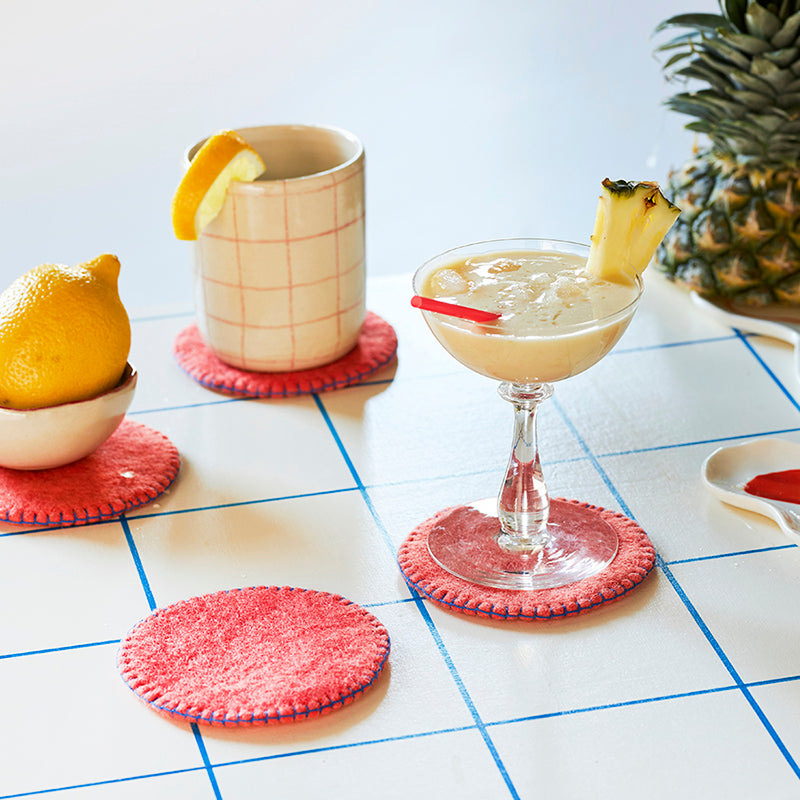 AVEVA - Wool coaster 4-Pack | Untersetzer aus Wolle