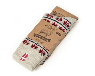 Woolwear - HOS 806 Denmark Flag | Wollsocken