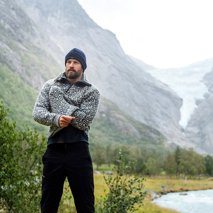 Devold - Svalbard | wollen schipperstrui met rits