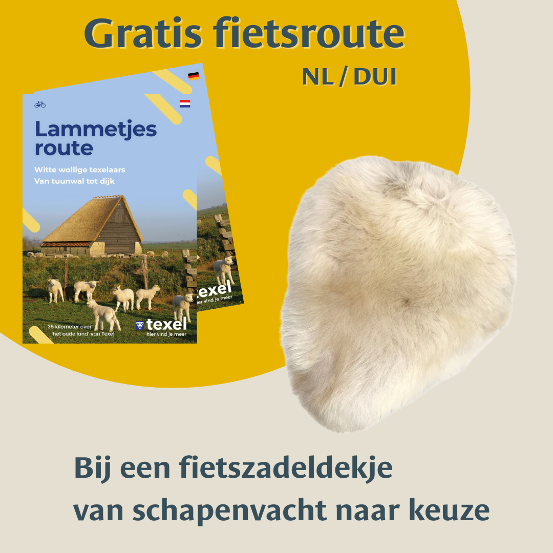 VVV Texel - Lämmerroute - jetzt gratis beim Kauf einer Fahrradsattelunterlage!