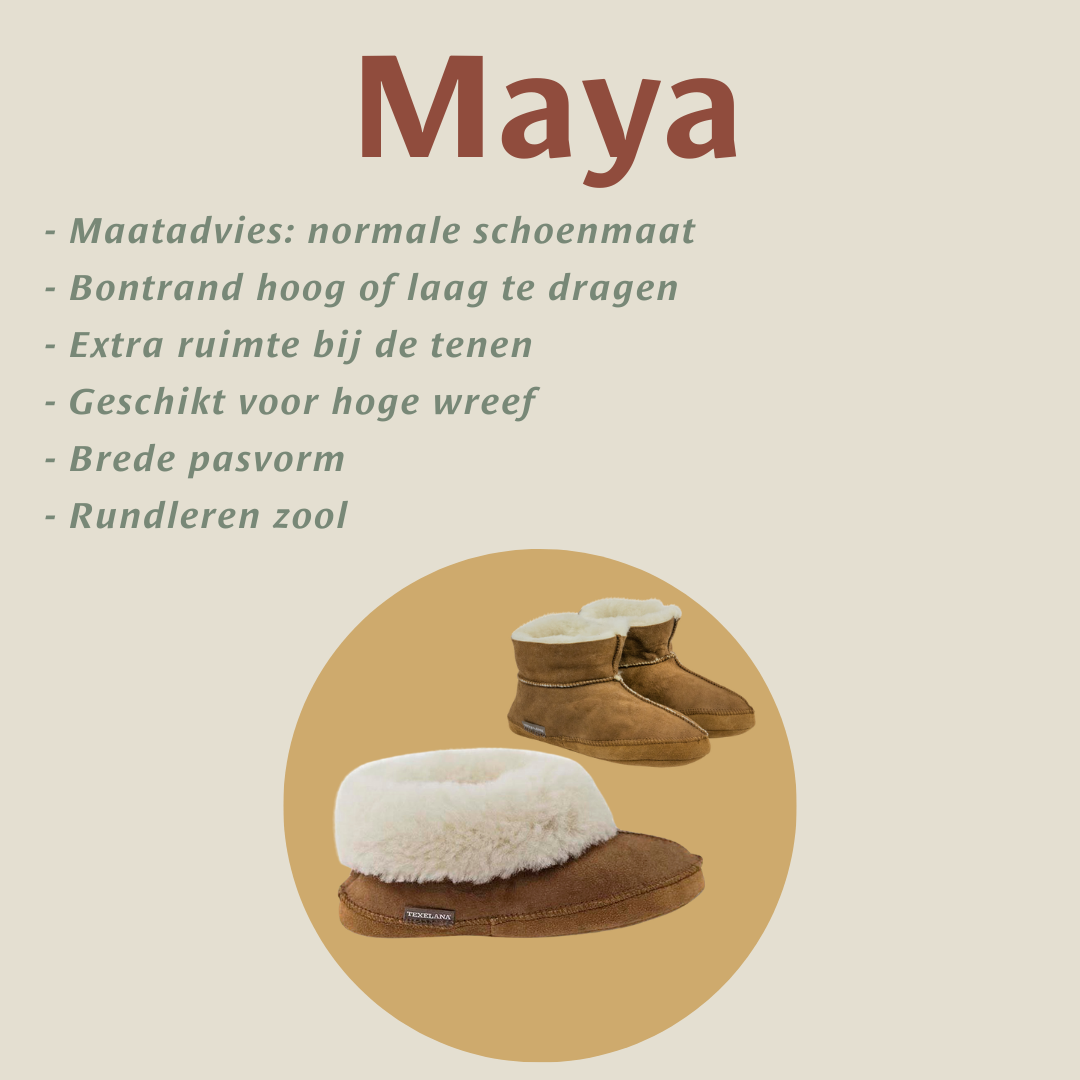 Texelana - Maya | high sheepskin slipper