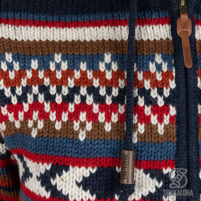 Shakaloha - Burque Multi | wool cardigan with zipper