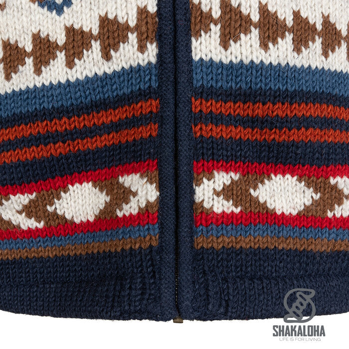 Shakaloha - Burque Multi | wool cardigan with zipper