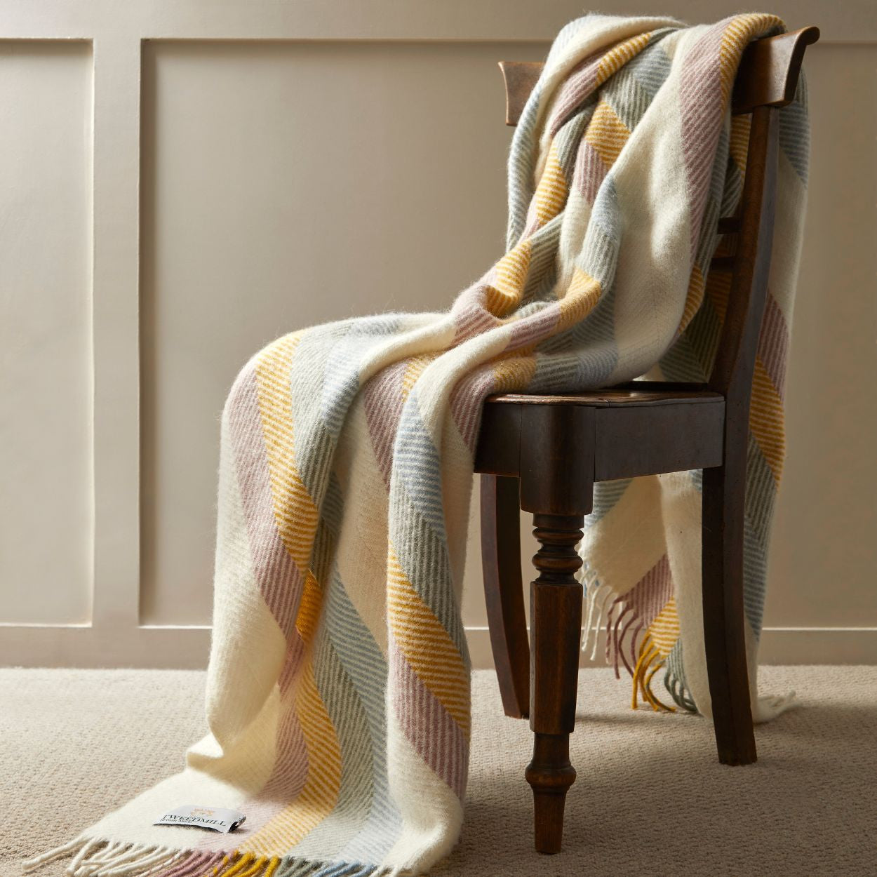 Tweedmill - Primrose Stripe | wollen plaid
