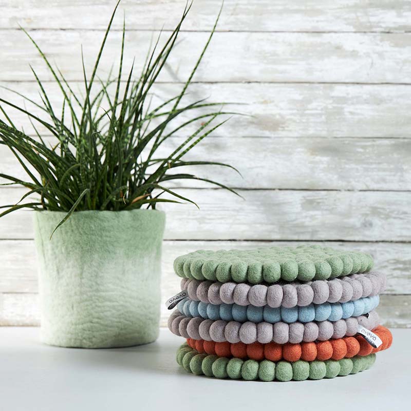AVEVA - Trivet round Large | wool pan trivet