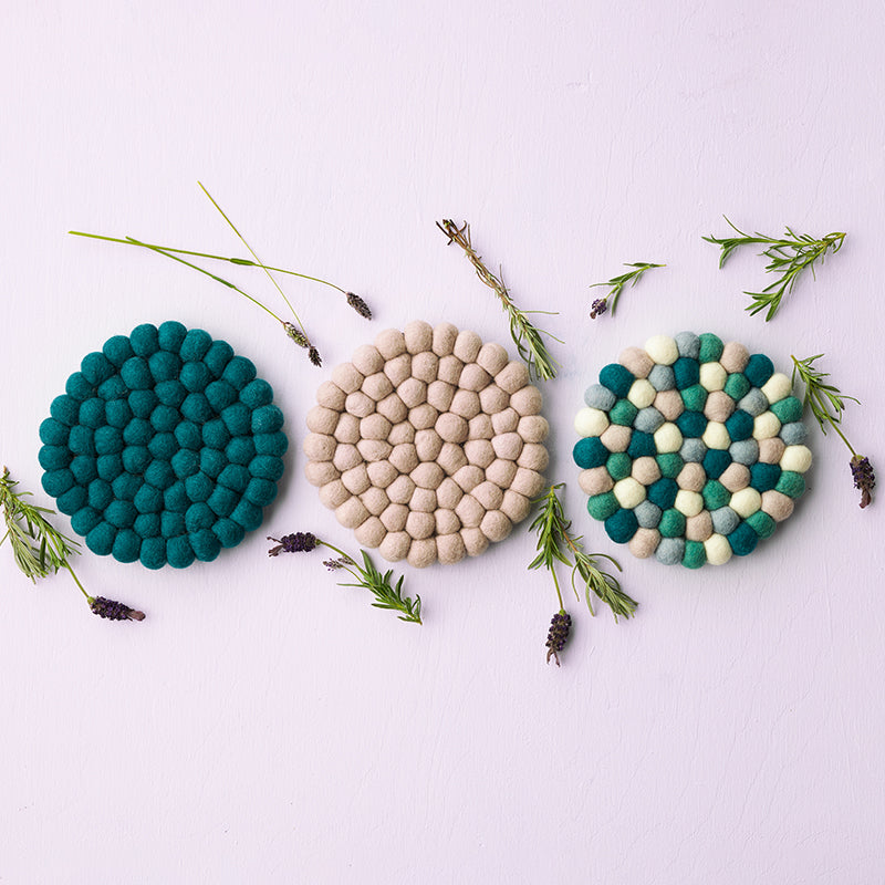 AVEVA - Trivet Round | Pfannenntersetzer aus Wolle