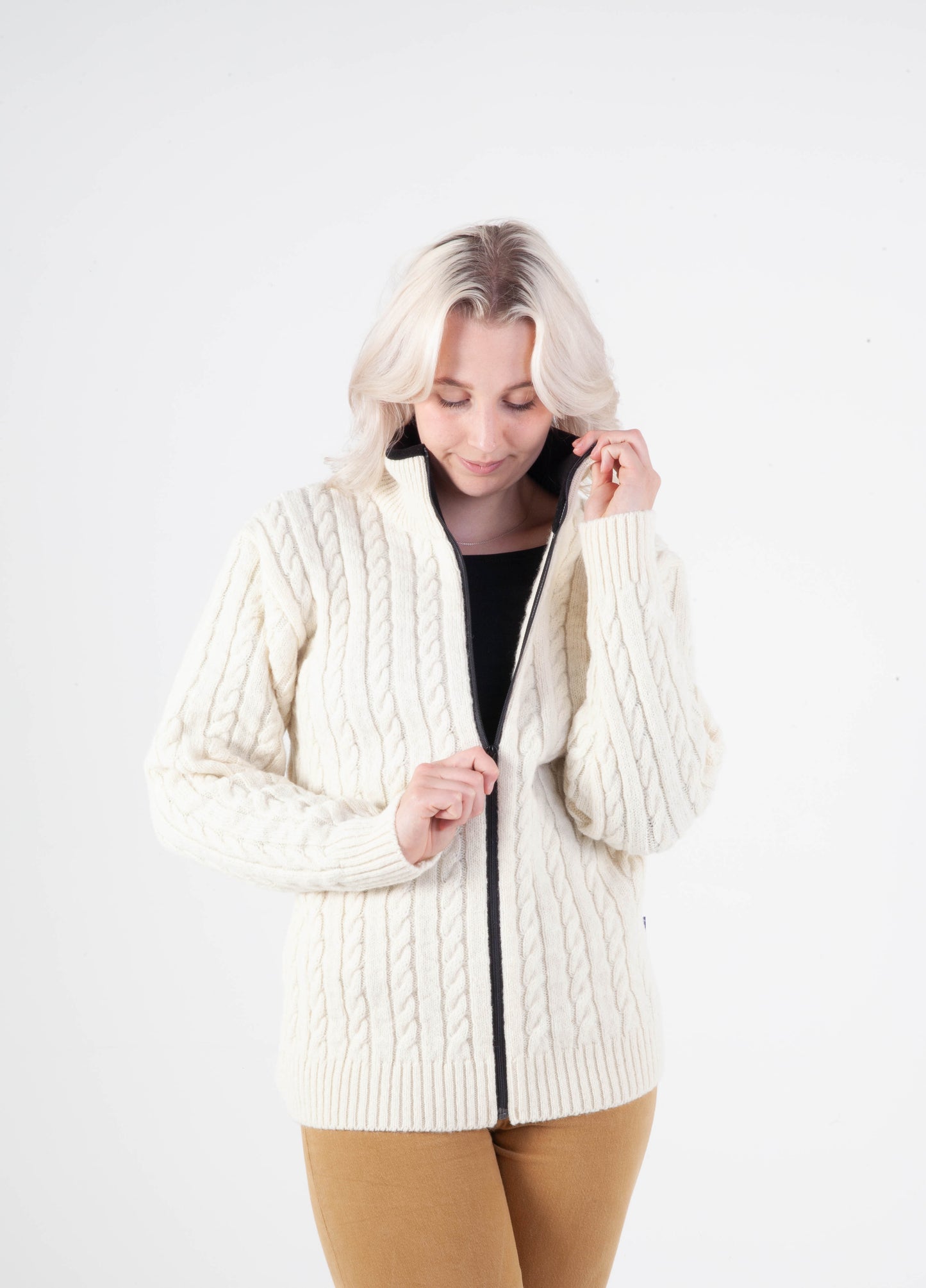 Bratens - Cable jacket | Herren-Cardigan aus norwegischer Wolle