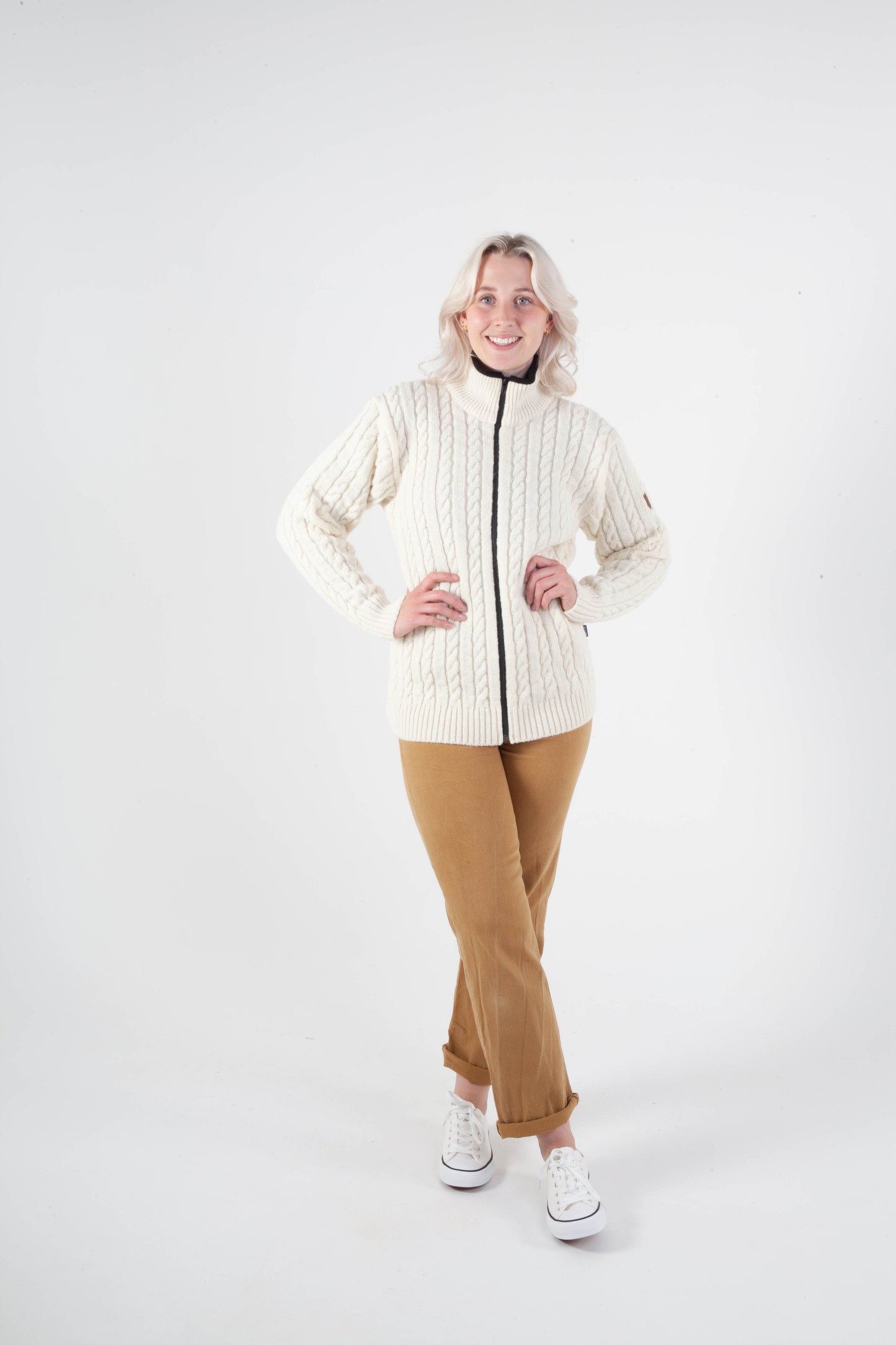 Bratens - Cable jacket | Herren-Cardigan aus norwegischer Wolle