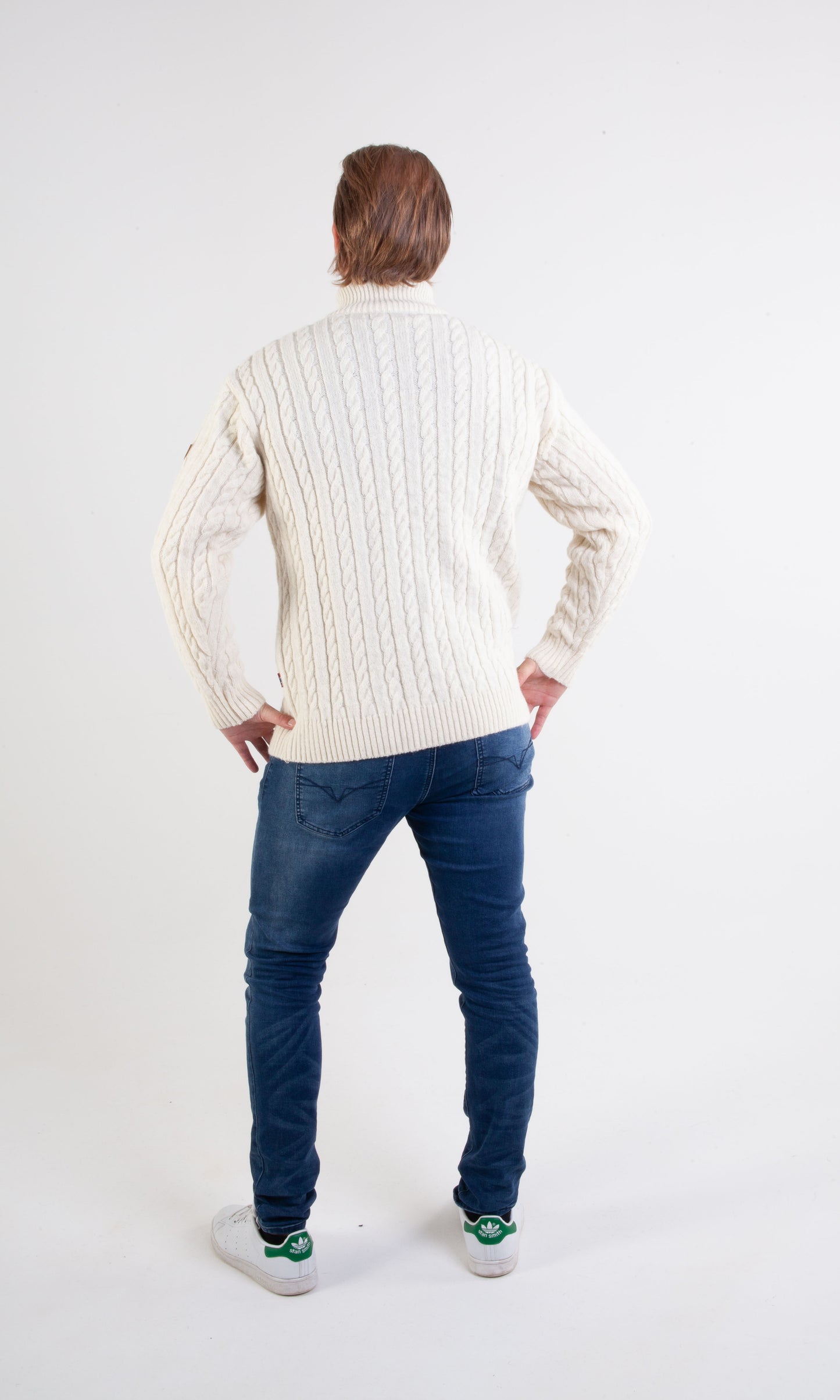 Bratens - Cable jacket | Herren-Cardigan aus norwegischer Wolle