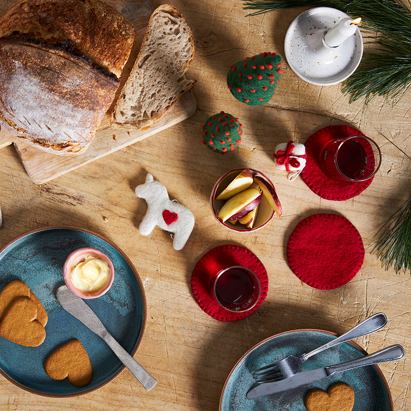 AVEVA - Wool coaster 4-Pack | Untersetzer aus Wolle
