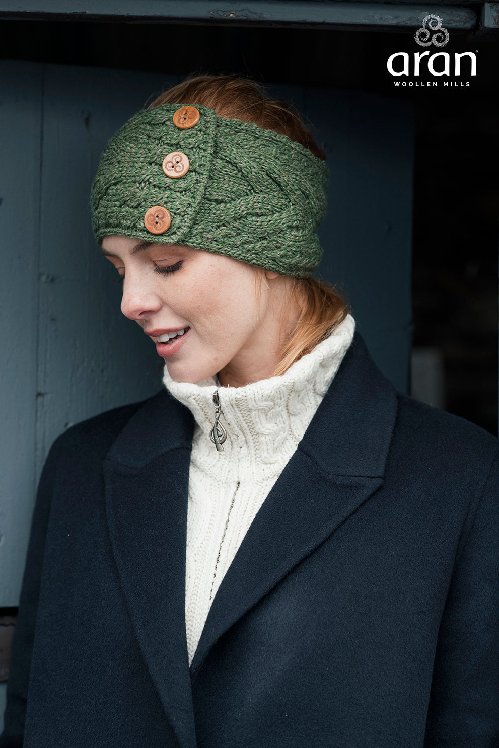 Aran Woollen Mills - B945 | Stirnband aus Merinowolle