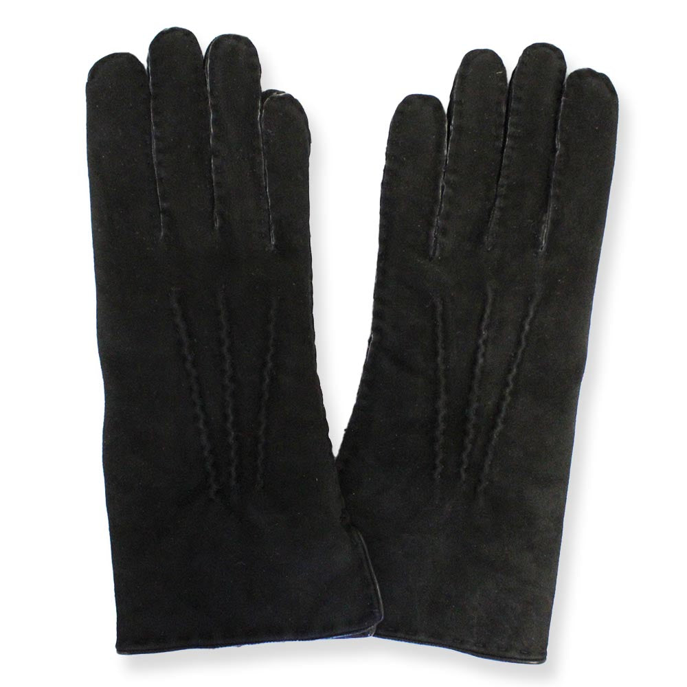 Texelana | Handschuhe aus Schafs-Wildleder mit Lederbesatz
