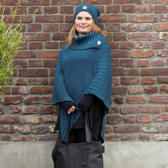Knit Factory - Nicky | poncho van wol