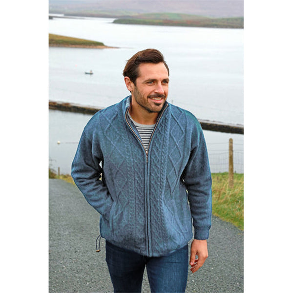 Aran Woollen Mills - S361 | wool men's cardigan