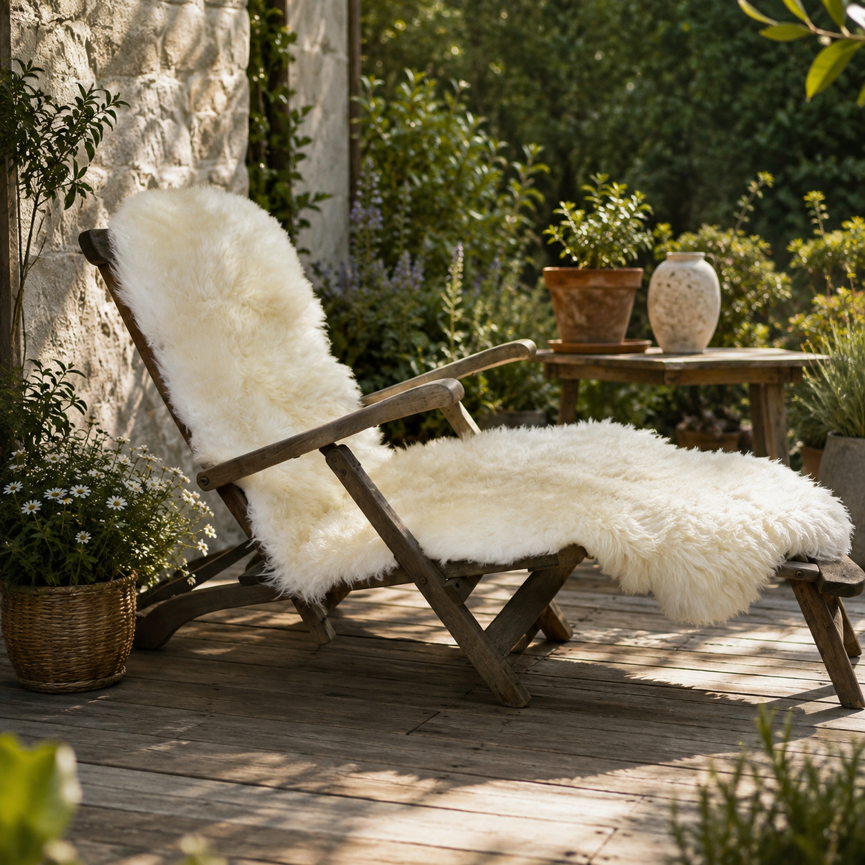 Texelana | loungestoel schapenvacht